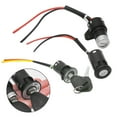 1Pcs Ebike Ignition Switch Lock Keys W/ Wire Electric Scooter Tricycle Vehicle Assembly Kit Universals Kick Scooter Accessories