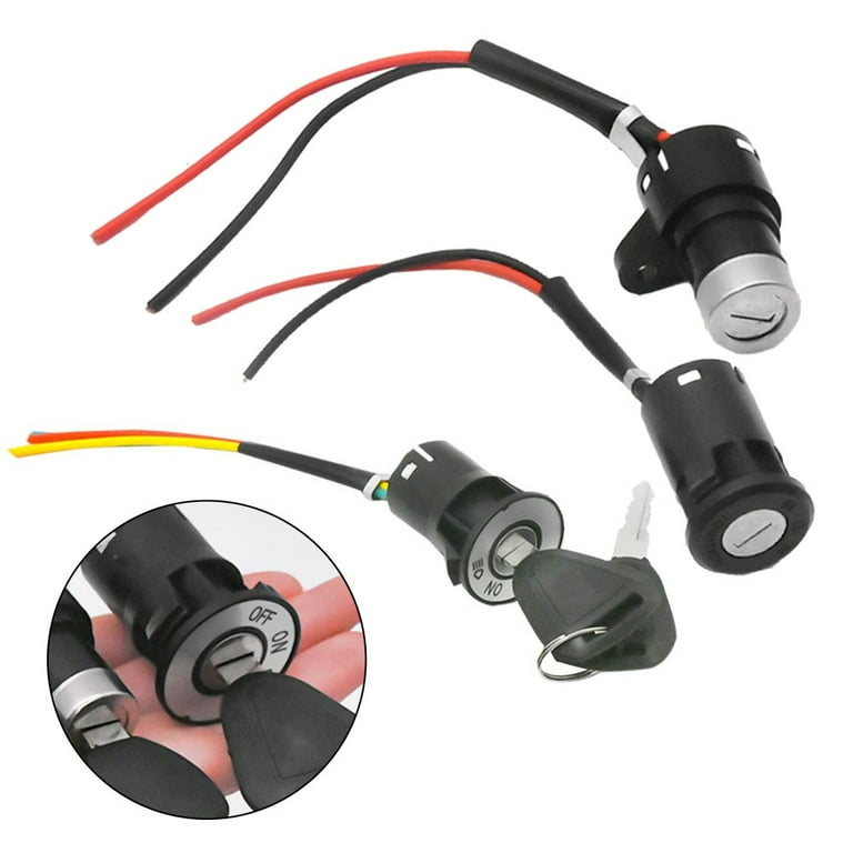 Ignition Key Ebike Switch Wire Position For Electric Scooter E