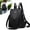 Black, variant on Women Backpack Purse Waterproof Nylon Anti-theft Rucksack Lightweight Shoulder Bag
