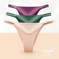thumbnail image 6 of Women Panties G-string Thong Lingerie Satin Underwear Seamless Knickers Briefs, 6 of 11