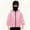 Pink, variant on OGLCCG Boys Girls Balaclava Hoodie Fall Winter Double Layer Hooded Sweatshirt Jacket Full Zip Fleece Lined Warm Coats with Pockets 4-15 Years