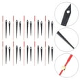 Phlegsive 10 Sets Long Shaft Clock Movement with Straight Hands for DIY