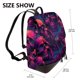 thumbnail image 2 of Disketp Purple-Red Skull Mochila de Cuero para Mujer, Bolso de Espalda Antirrobo con Estilo para Viaje, Trabajo y Uso Diario, 2 of 4