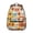 Basketball and Hoop, variant on Basketball and Wow White Pattern Backpack for School, Cute School Bag with Adjustable Shoulder Straps and Padded Back, 15.3"x11"x7.1"