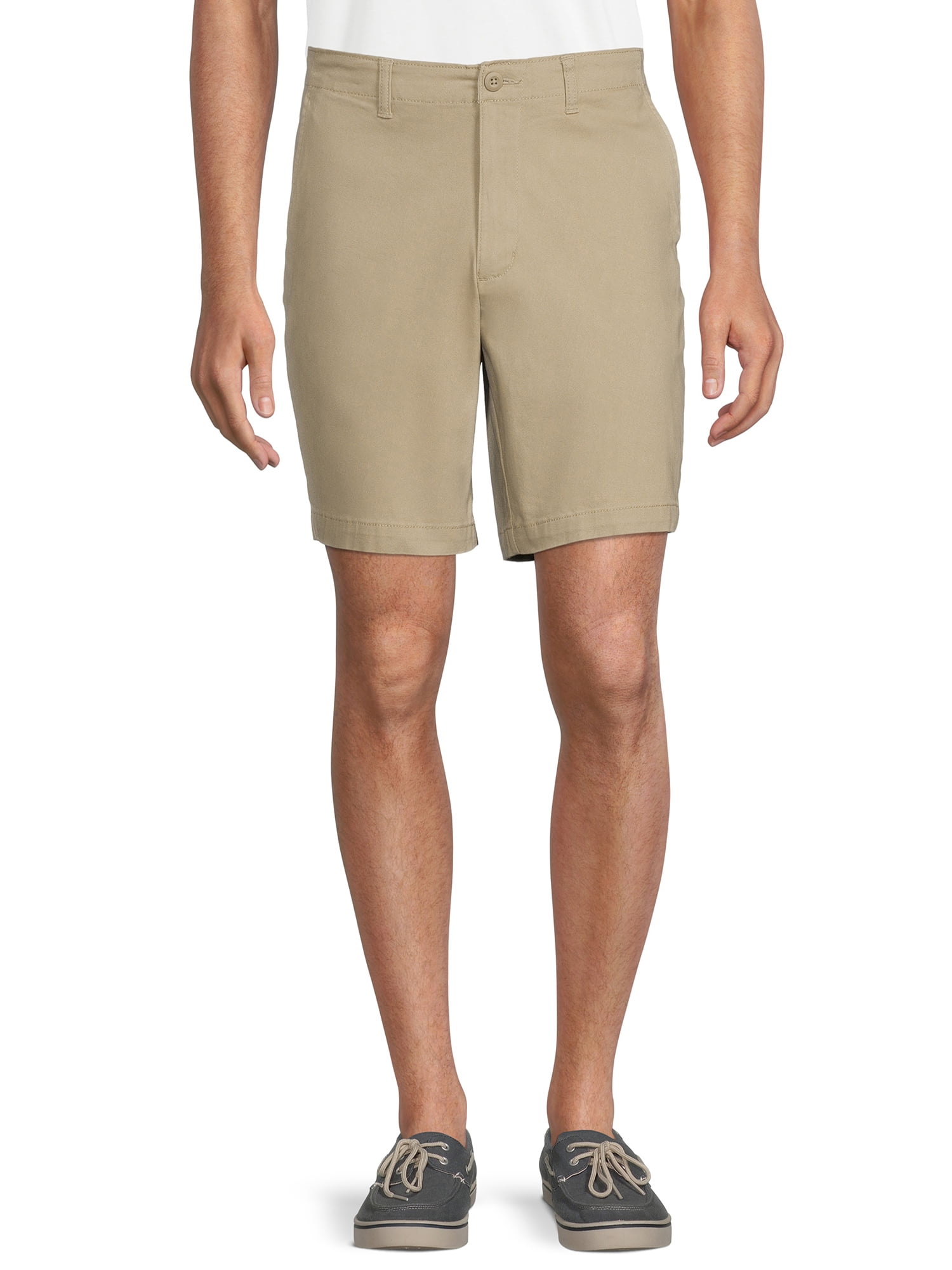 George Men's and Big Men's Flat Front Shorts, 9” Inseam, Sizes 28-54