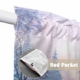 thumbnail image 4 of Swag Valance Curtains for Windows, Winter Forest Light Filtering Kitchen Curtains with Rod Pocket, Natural Forest Lake Snow Scene Colorful Window Treatment Valances for Living Room, 28x36 - 2 PCS, 4 of 9
