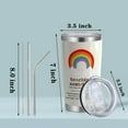 thumbnail image 2 of Teacher Assistant Gift Teacher''s Assistant Nutritional Facts Gift for Teachers Appreciation Gift Teaching Assistant Definition 20oz Stainless Steel Tumbler (Nutrition-Teacher Assistant), 2 of 6