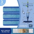 thumbnail image 7 of 3 Pack Microfiber Mop Pads for Microfiber Cleaning Pad Compatible with Mop for Hardwood Floor Cleaner, 7 of 7