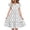 E121-Black, variant on hengsof Girls Layered Cute Ruffle Sleeve Summer Dress, Kids Fashion Printed Pattern Waisted Round Neck Sweet Dress, Comfortable Everyday Dress