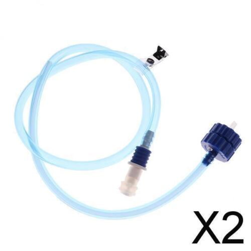 2X Hiking Water Bottle Hose Hydration Reservoir Pack Backpack Tube