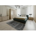 thumbnail image 5 of Ahgly Company Machine Washable Indoor Rectangle Traditional Charcoal Black Area Rugs, 8' x 12', 5 of 7