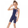 thumbnail image 3 of LOVEBAY Girl's Swimsuit One Piece Swimwear For Baby Girls Tie Dye Beach Wear Scoop Neck Swimsuit Kids Bathing Suit, Size 4-5 Years, 3 of 5