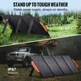 thumbnail image 6 of Foldable 120W Monocrystalline Solar Panel, High Efficiency 23% ETFE Charger, USB QC3.0 & Type C, IP67 for RV, Home, Outdoor, 6 of 10