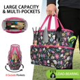 thumbnail image 2 of Daisy Flowers Garden Tools Bag, Water-proof Oxford Garden Tote Home Organizer Gardening Tool Bag Kit Holder with 8 Pockets for Indoor and Outdoor Gardening(Tools Not Included), 2 of 6
