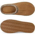 thumbnail image 3 of Litfun Memory Foam Slippers for Women Men Cozy Warm House Shoes Indoor and Outdoor, Khaki, 3 of 7