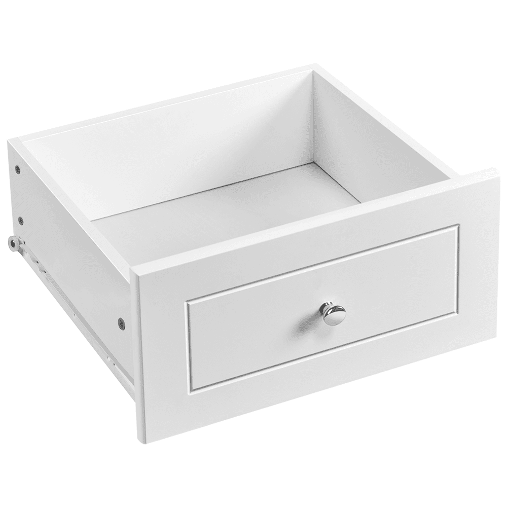 Yaheetech Nightstands with 2 Drawers & Open Shelf, Wooden Bedside Tables for Bedroom, Set of 2, White