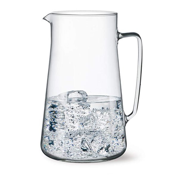 Simax Glassware Clear Glass Pitcher 2.6 Quart. Borosilicate Glass