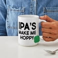 thumbnail image 4 of CafePress - IPA's Make Me Hoppy - 15 oz Ceramic Large White Novelty Mug, 4 of 6