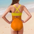 thumbnail image 3 of Tiijoy Girls One Piece Swimsuit Colorblock Cutout UPF50+ Bathing Suit Swimwear, Sizes 7-16, 3 of 5