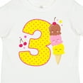 thumbnail image 4 of Inktastic Ice Cream Third Birthday Pink Boys or Girls Toddler T-Shirt, 4 of 5