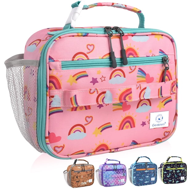 Lonchera aislante para niños Lunch Box Genteen con estampado de arcoíris