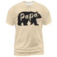 thumbnail image 4 of Rggeeun Men'S T-Shirts Papa Letter Print Crew Neck Short Sleeve Loose Fit Lightweight Cotton Knit For Summer Daily Office Classic Tee,Khaki,Xxxl, 4 of 4