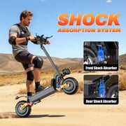 ASKGO GT28 Electric Scooterfor Adults, 1500W Single Motor, 28MPH & 55Mile Range, 48V 20A Battery&5 Speed, 11 Off-Road Tires, Foldable Sport Scooter for Commuting, UL2272