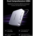 thumbnail image 6 of MINISFORUM AI X1 Pro-470 Mini PC AMD Ryzen AI 9 HX 470(12C/24T) 32GB DDR5 1TB SSD Desktop Computer, HDMI|DP|2xUSB4 Output, 2xRJ45 Port, WiFi7, 6 of 7
