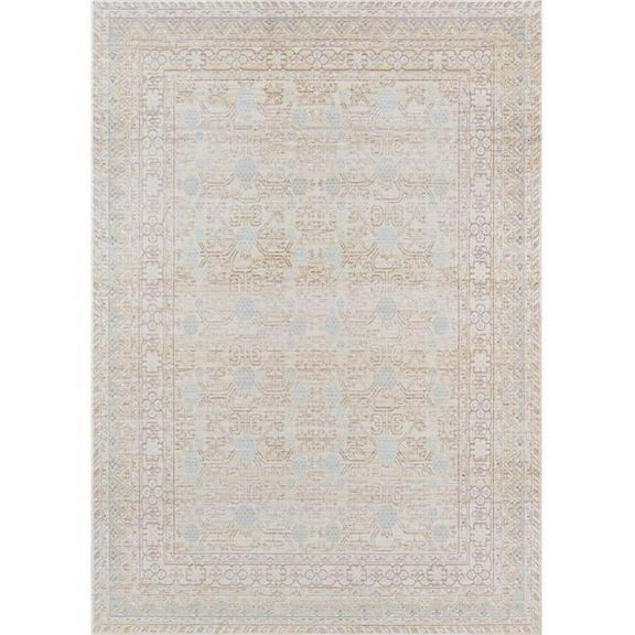 Momeni Isabella Polyester Machine Made Blue Area Rug 5'3" X 7'3"