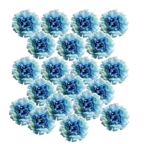 2x 20 piezas cabeza de flores de peonía adornos de decoración para hogar de Navidad perfecl cabeza de flor