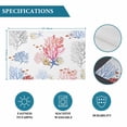 thumbnail image 6 of Watercolor Marine Life Coral Conch Placemats Set of 4,Wipeable Washable Table Mats for Dining Tables, Ocean Theme on White Place Mats for Kitchen Event Party Tabletop Decor, 6 of 9