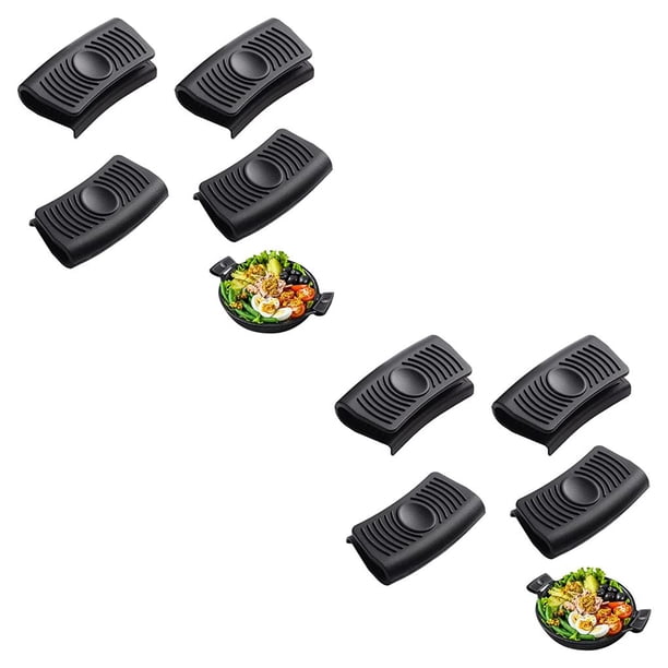 Toystoory 4Pcs Pot Holders High Resistant Pan Insulation Anti-Skid Tools Household Handle Ears Anti-Scalding Kitchen Cover Silicone 2piezas