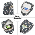 thumbnail image 5 of FORMRS Mini Backpack Purse for Women Quilted Travel Daypack Casual Shoulder Bag, Playful Winter, 5 of 7
