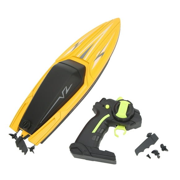 Remote Control Speedboat, RC Racing Boat Set Low Resistance with Dual Motor for Outdoor Recreation Red,Yellow