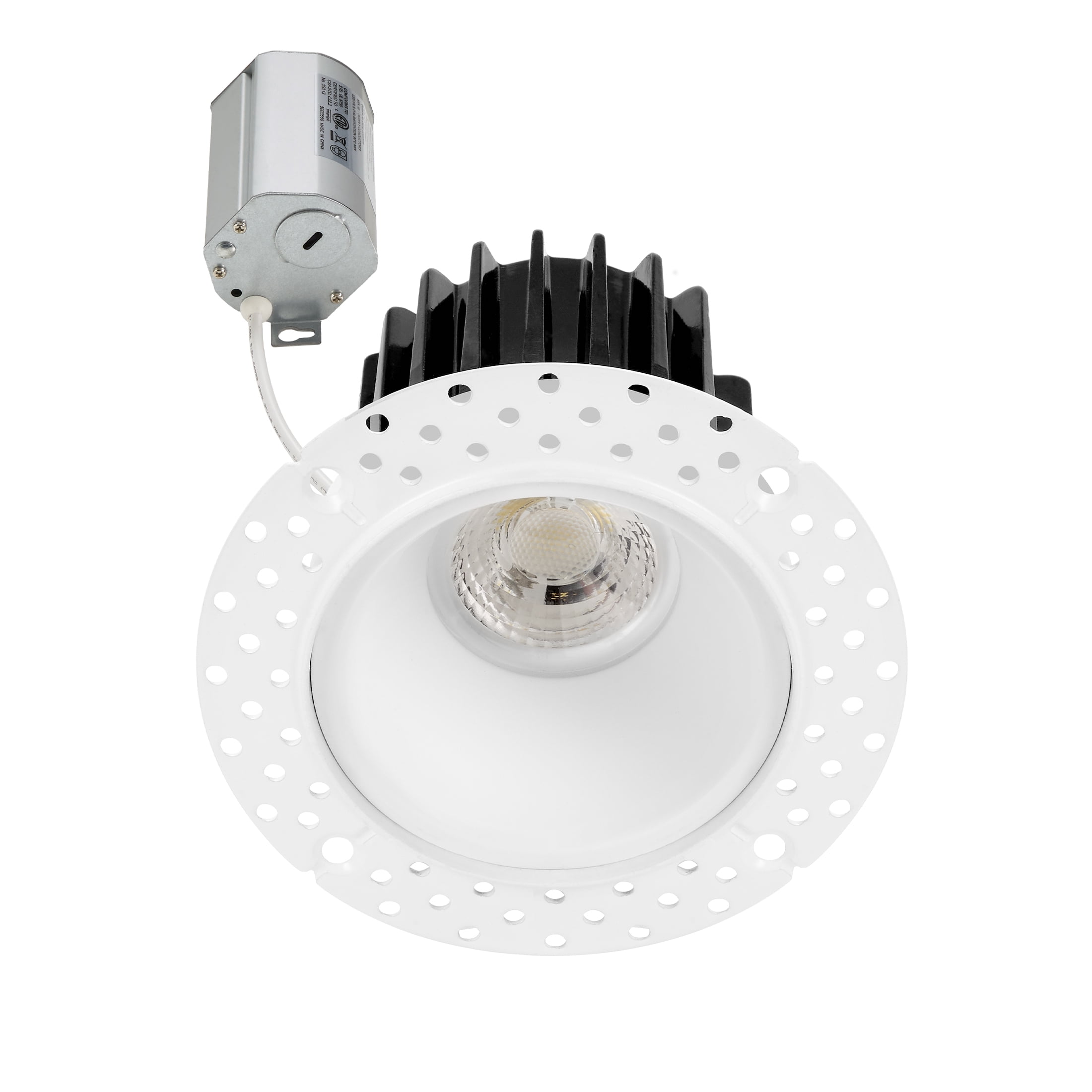 NICOR Recessed LED Ceiling Lights – Dimmable, 5 & 6 Inch, Selectable Color – 12 Pack, Black