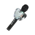 thumbnail image 1 of Bearachild Micrófono inalámbrico Altavoz Reducción de ruido Reproductor KTV Efecto de sonido Luces recargables en forma de corazón Mic Cables de audio/vídeo Negro, 1 of 6