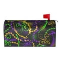 thumbnail image 2 of Haiem Neon Mardi Gras Mailbox Covers Magnetic ,Mailbox Wraps Post Letter Box Cover for Holiday Garden Yard Decor-21x18 in, 2 of 9