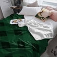 thumbnail image 3 of Christmas Green Throw Flannel Blanket 32x48In Plaid Super Soft Cozy Bed Blanket, Lightweight Plush Fuzzy Bed Throw for Bedroom Sofa Couch Living Room, 3 of 4