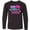 AB-Black, variant on Inktastic 100 Days of School in Pink and Purple with Crown Long Sleeve Youth T-Shirt