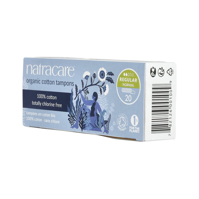 Natracare Certified Organic, Unscented, Chlorine-Free, Feminine