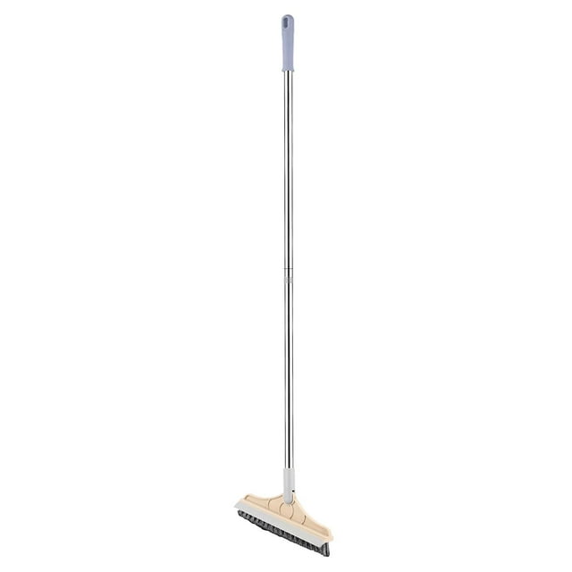 Dual Purpose Crevice Cleaning Brush with Scraper Durable Wall Gaps Floor Cleaning Tool for Shower Tile Gaps