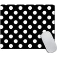 thumbnail image 1 of Cute Polka Dot Custom Mouse Pad Black and White Design Customized Rectangle NonSlip Rubber Base Mousepad, Ideal for Gaming and Everyday Use, 1 of 4