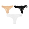 thumbnail image 1 of Tanga Secret Treasure para Dama Diseño con Encaje Varios Colores 3 Piezas Talla CH, 1 of 4