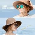 thumbnail image 6 of Sunglasses Womens Men Polarized UV Protection Trendy Vintage Retro Round Mirrored Lens Sunglasses For Women, 6 of 11