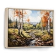 thumbnail image 2 of Designart "Aspen Forest Colors Orange and Yellow Palette I" Landscapes Floater Framed Wall Art Print, 2 of 7