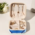 thumbnail image 6 of Flag of Israel Travel Portable Jewelry Box - Square Organizer Box with Bracelet Holder, Earring Organizer – Store Rings, Earrings, Necklaces, Bracelets, and More! Suitable for Girls and Women, 6 of 6