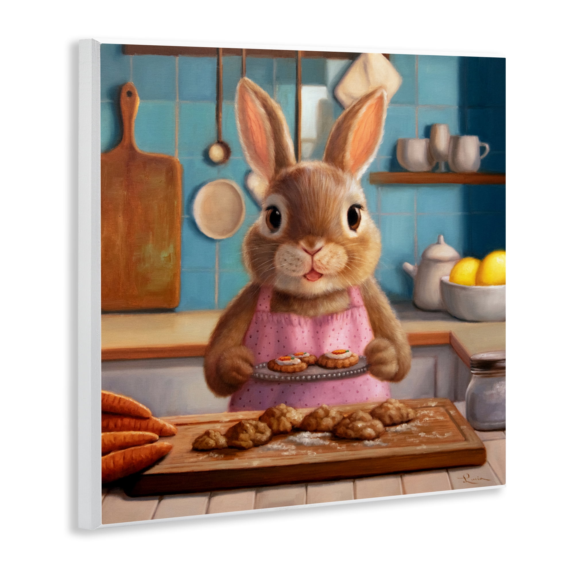 Stupell Industries Mrs. Bunny Bakewell Wall Plaque Art, design by Lucia Heffernan