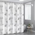 Ckraxd Large Area Easy to Clean Sterile Cloth Shower Curtain Watertight
