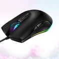 thumbnail image 1 of unbranded Ratón Gamer USB Negro Con 7 Botones Y Rgb Ergonómico Para Uso En Computadora, 1 of 8