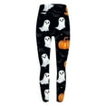 thumbnail image 5 of Enjoytime Lounge Pants Women Pumpkin Printed Elastic Waist Yoga Pants Loose Casual Workout Halloween Party Trousers Black L, 5 of 6
